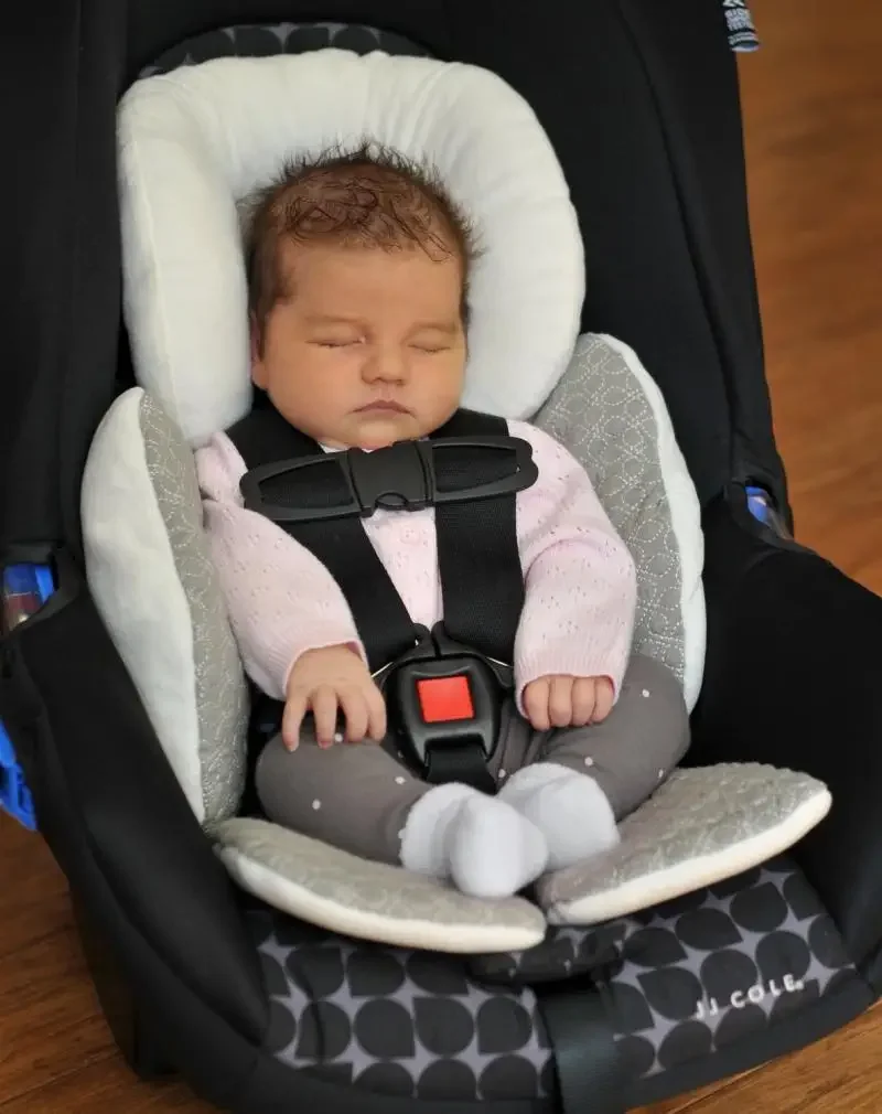 Cojín de doble cara para cochecito de niño y niña, almohadilla para asiento de coche, almohada para la cabeza y el cuerpo, salida de soporte, accesorios para niños