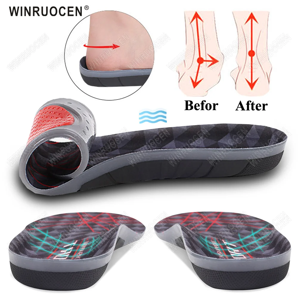 

NEW Silicone Massage Insole Sports Flat Feet Arch Support Inserts Plantar Fasciitis Men Woman Elastic Orthopedic Shoes Pads