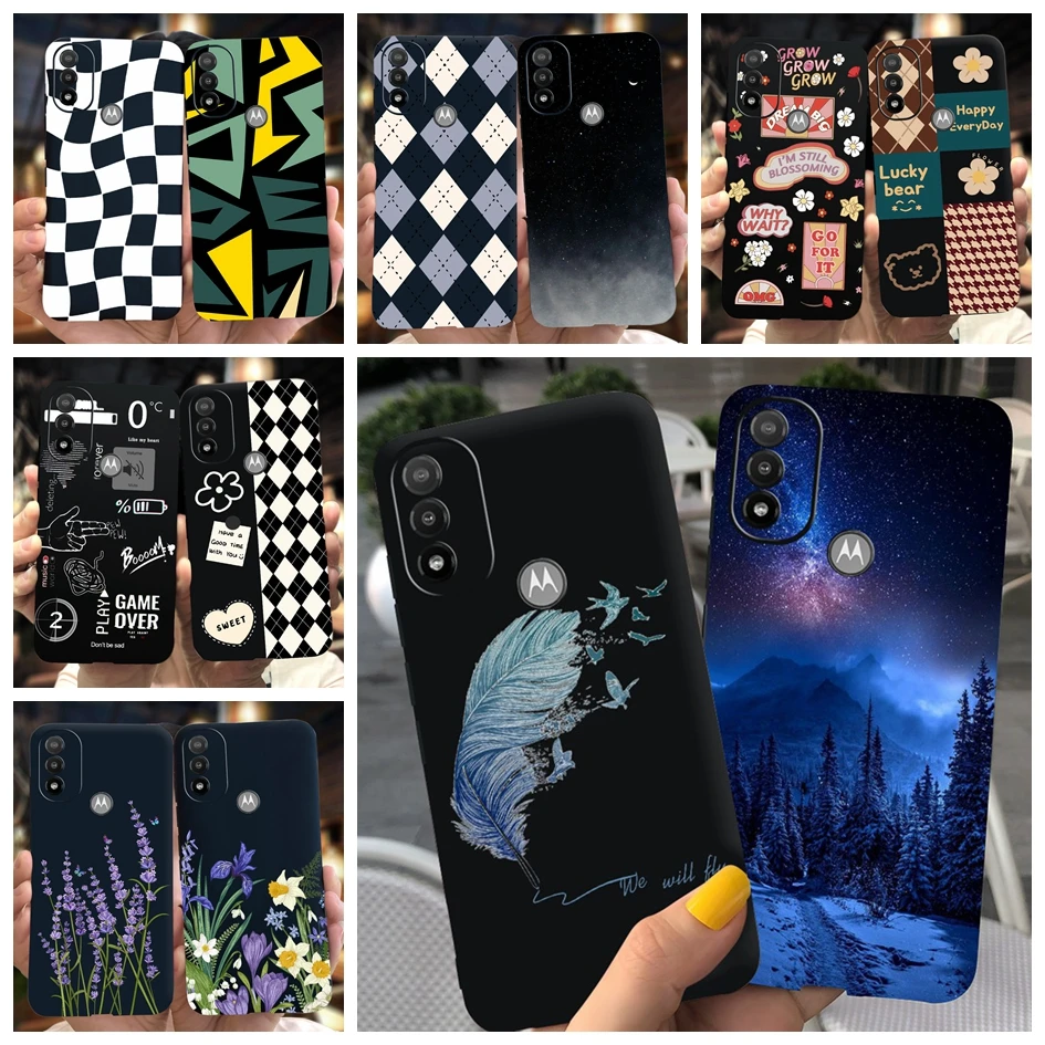 Per Funda Motorola Moto E20 Custodia Popolare Feather Silicone Soft Tpu Cover Protettiva Posteriore Per Moto E20 Xt2155 E 20 Motoe20 Paraurti