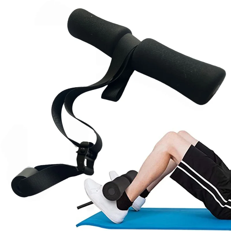 Aggiornato Nordic Hamstring Curl Strap Sit-Up Cintura Ausiliaria Squat Regolabile Nordic Tendine Curl Ab Workout Home Gym Fitness