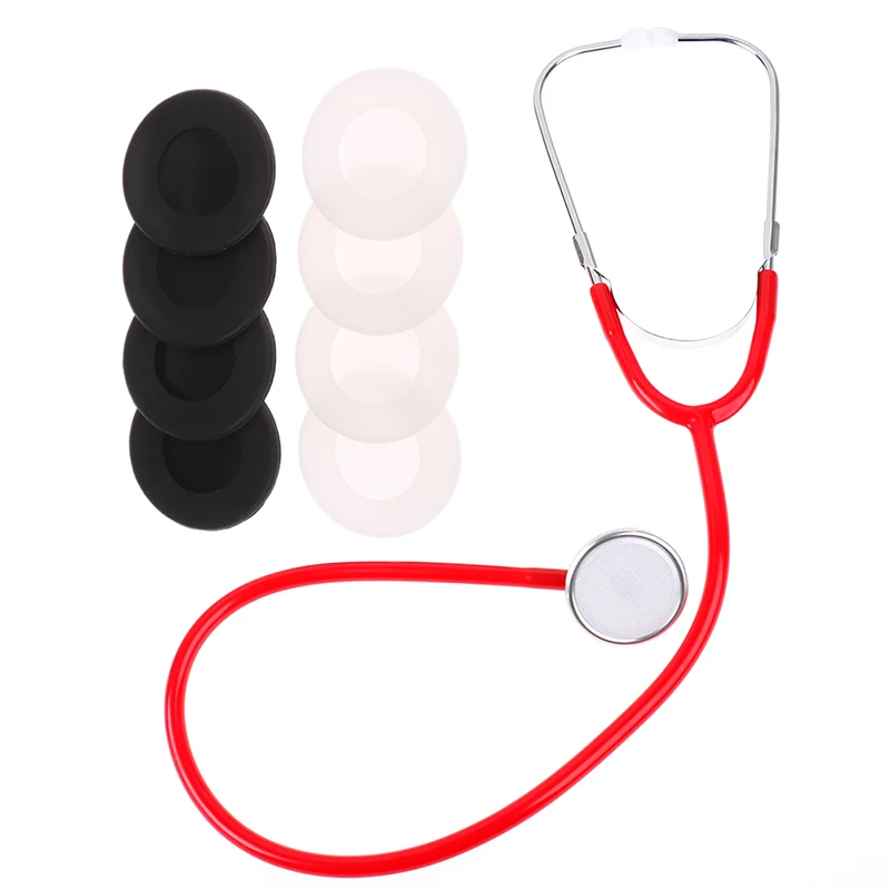 Description Picture 2 of item4Pcs Disposable Silicone Stethoscope Cover Head Diaphragm Protector Replacement Parts Accessories 6 Color Sleeve Covers