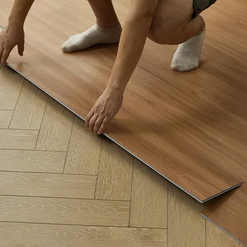 PVC Wood Grain Floor Stickers 1