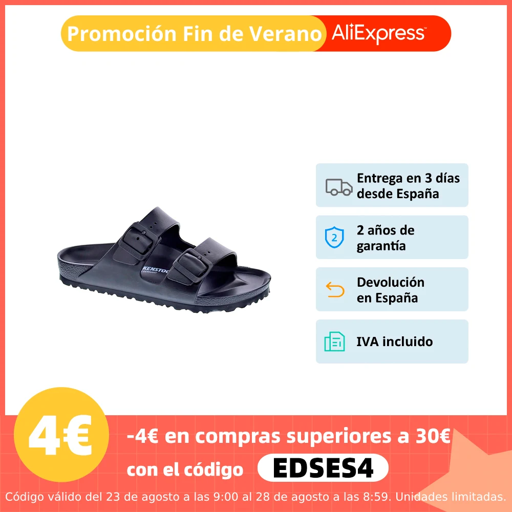 Birkenstock Mujer Chanclas Modelo Arizona Color Negro Moda Mujer Verano Sandalias 100 % Originales