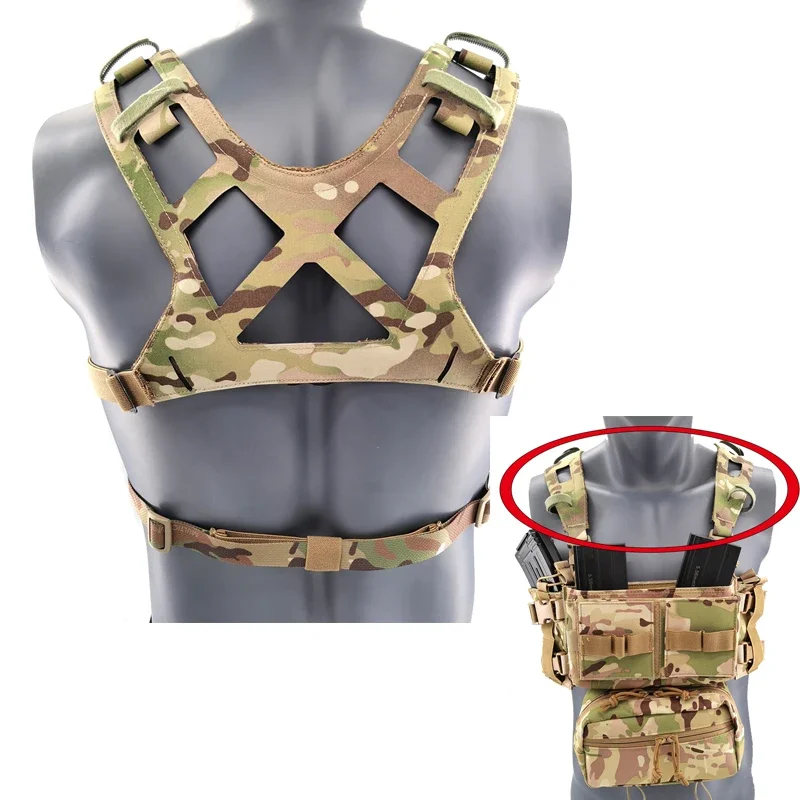 

MK3 D3CRM Chest Strap Tactical Military Airsoft Chest Rig Vest Gear Accessories Unloading Multicam Laser Cutting Carrier Strap