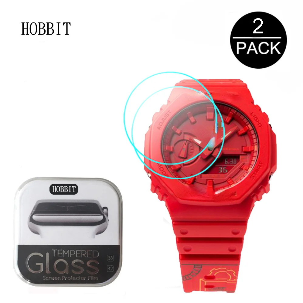 2Pack 9H 2.5D Vetro Temperato Per Casio G-Shock Ga-2100Thb Ga-2100Th Ga-2100Ths Ga-2100 Ga-2000Gz Ga-2000 Protezione Dello Schermo Di Ga-900