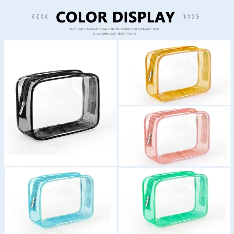 

Multifunctional Clear Makeup Bag for Women Girls Storage Cosmetic Bags Large Capacity Travel Toiletry
