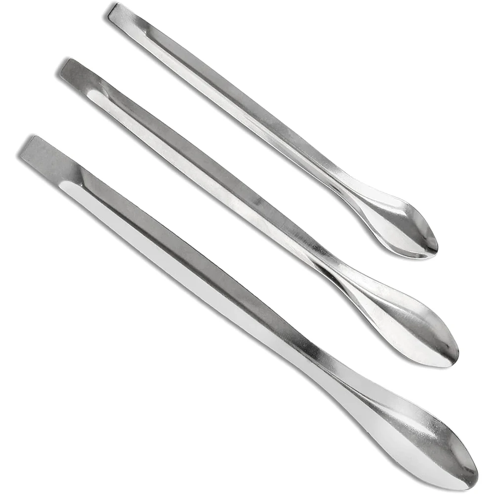 Lab Spoon Spatula 3Pcs Stainless Steel Lab Spoon Spatula DIY Aromatherapy Gypsum Powder Mixing Measuring Candle Casting Tools