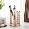 Cosmetics Makeup Brushes Storage Box Cylindrical Case Storage Lipstick Brush Pen Holder Organizer Wrought Iron Pen Storage 4