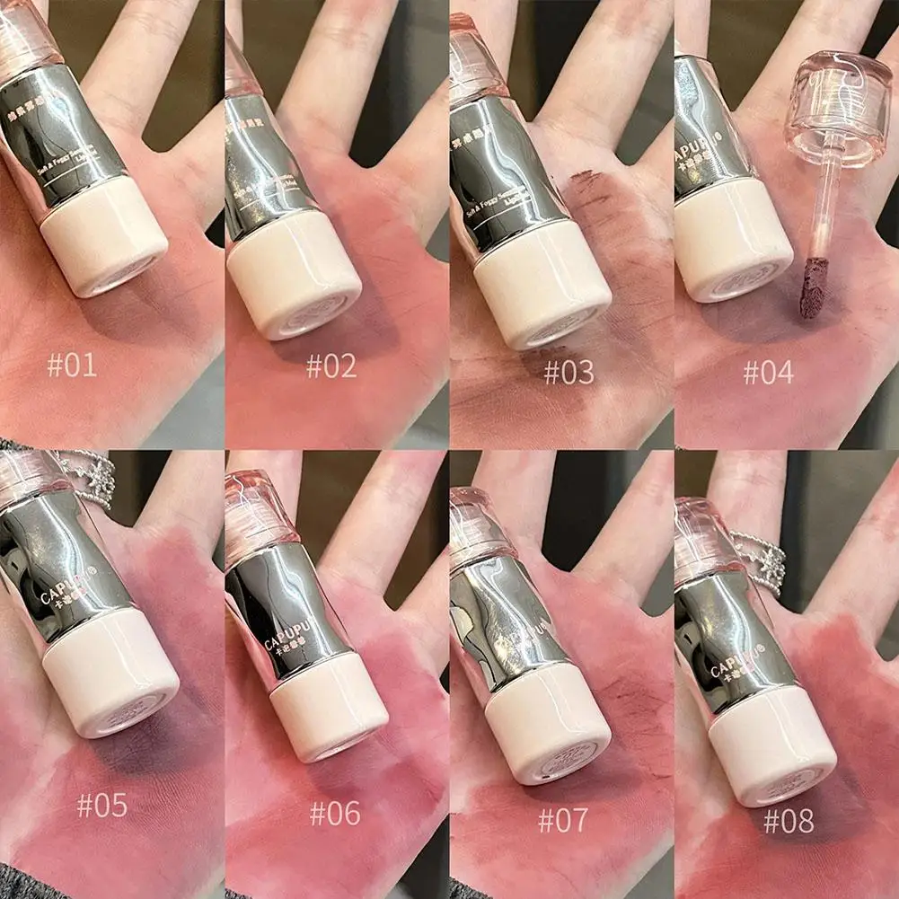 8Colors Dark Red Matte Lip Gloss Waterproof Not Easy Fade Velvet Rose Red Brown Lip Mud Nude Lasting Liquid Lipstick Lips Makeup