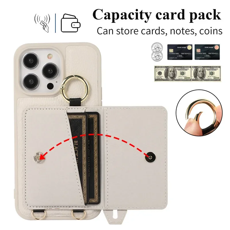Funda Libro Para IPhone 13 Mini 5.4 Patrón Dibujos Carcasa De