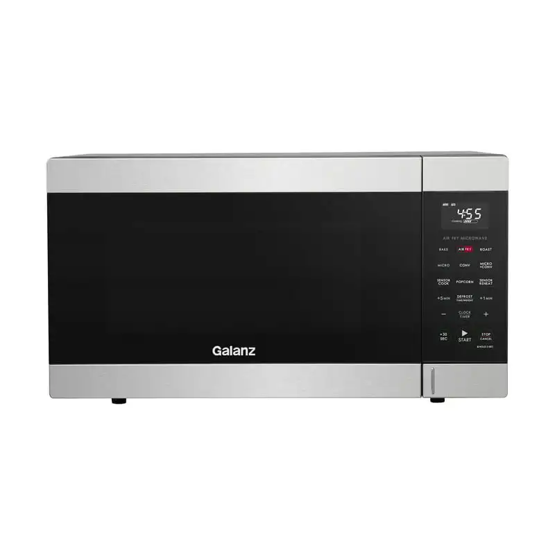 Galanz 1.2 Cu ft Air Fry + Sensor Cook Countertop Microwave Oven, 1000  Watts, Stainless Steel, New 