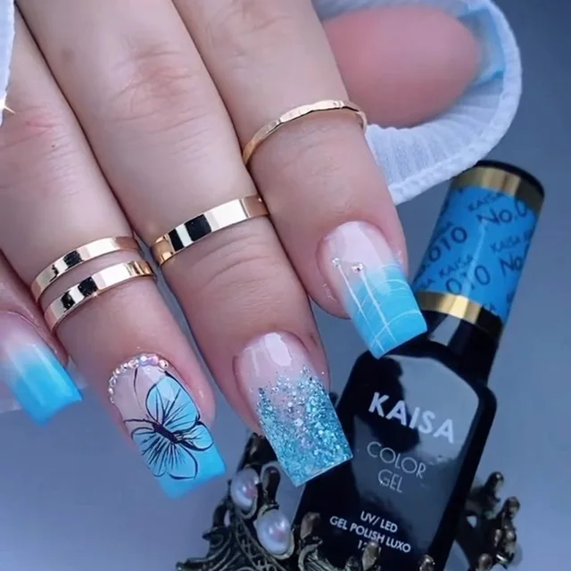 Hot-Blue-Green-Butterfly-Nail-Art-Square-False-Nails-Love-Design-Fake-Nails-Fake-Fingernails-Full jpg