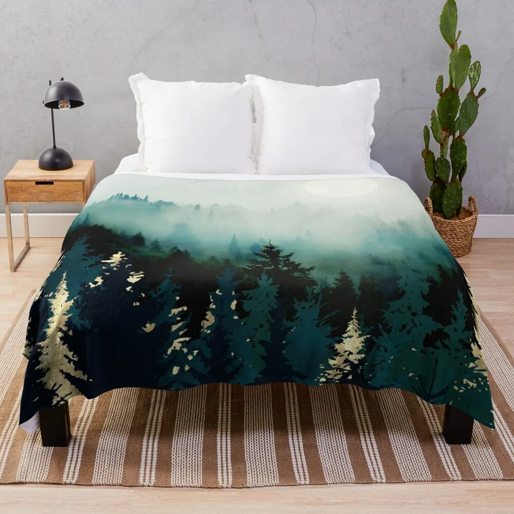 

Forest Glow Throw Blanket wednesday Hair for babies Blankets