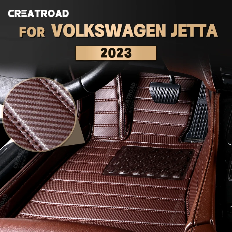

Напольные коврики из углеродного волокна на заказ для VW Volkswagen JETTA 2023, коврик для ног, аксессуары для интерьера автомобиля
