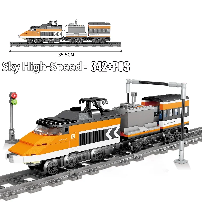 High-Speed Rail Train Building Block Set - Ultimate High-Tech Vehicle Toy
