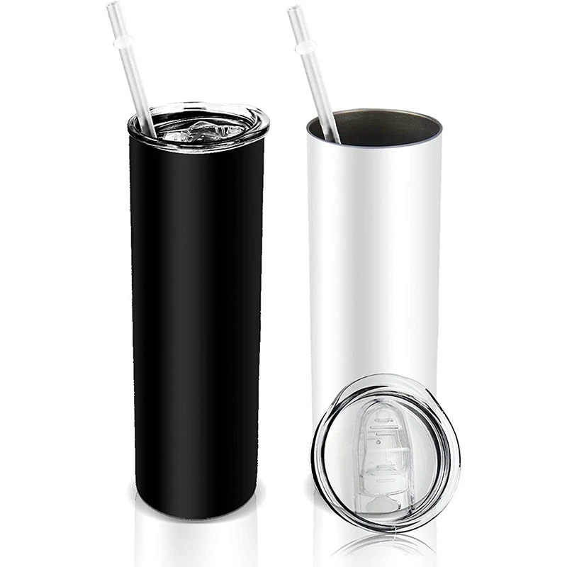

Straw Thermos Cup Bingba Cup Portable Car Water Cup 20Oz Straight Body Cup Beer Cup Straw Water Cup 2Pack