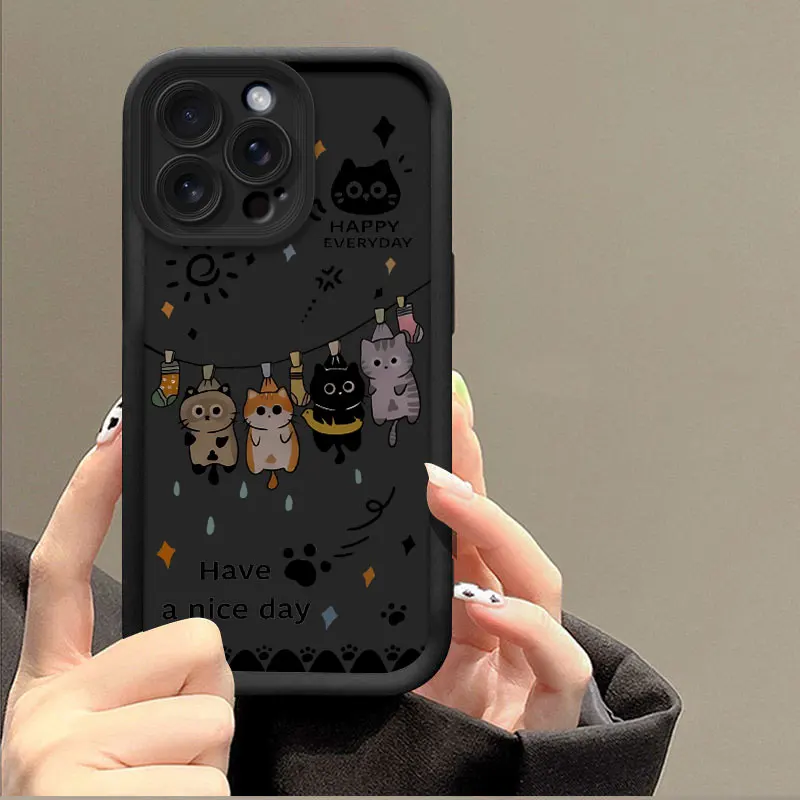 Angel Eye Cat Design Shockproof Soft Silicone TPU Phone Case