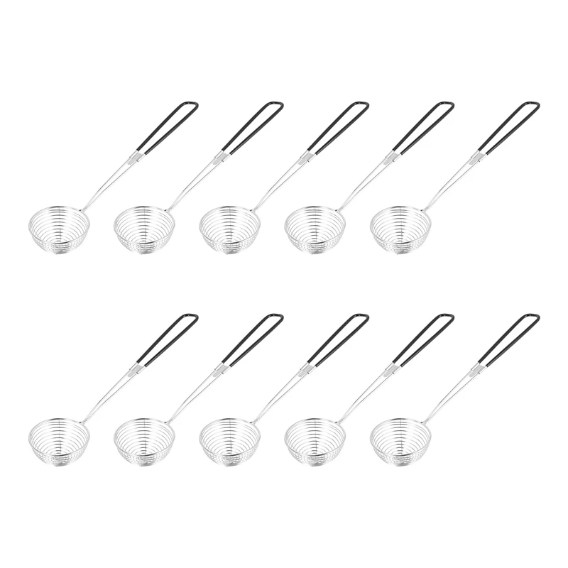 

30 Pieces Hot Pot Strainer Scoops,Stainless Steel Hot Pot Strainer Spoons Mesh Skimmer Spoon Strainer Ladle With Handle