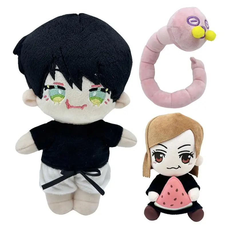 

New Kids Toya Japanese Anime Figure Plush Toy Kawaii Cartoon Toji & His Worm Doll Plush Toys Stuffed Animal Bugs Soft Toys Gifts