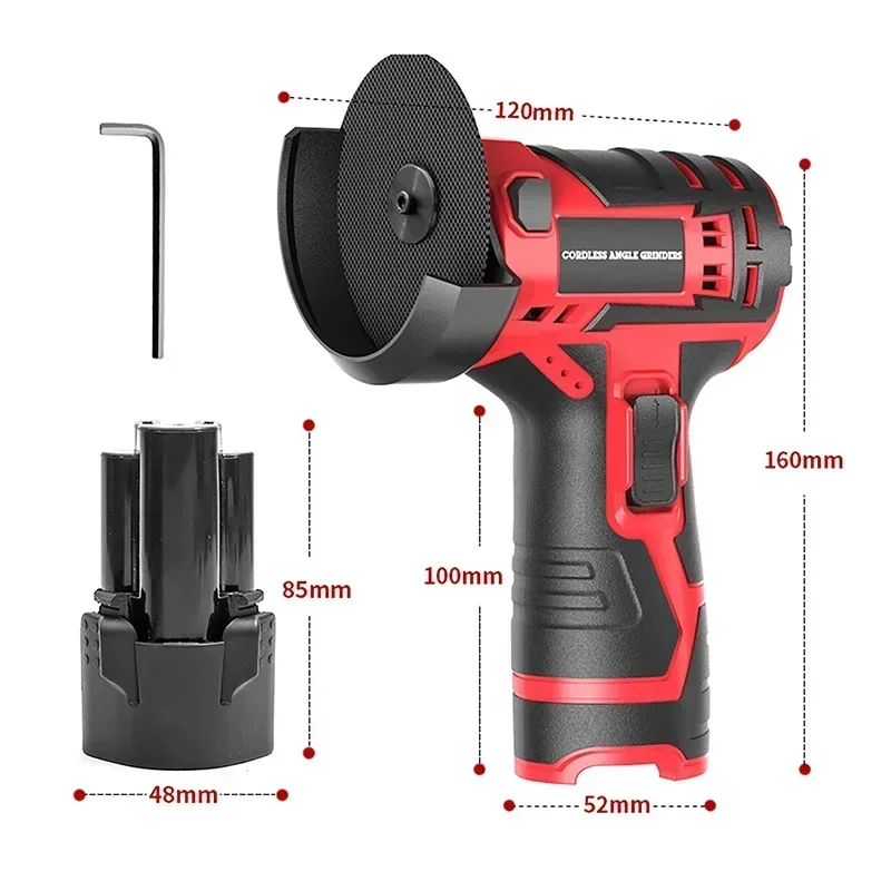 High Quality 300W Electric Polishing Machine Suitable For Makita Battery 12000r/min Speed Home Cordless Angle Grinder Power Tool