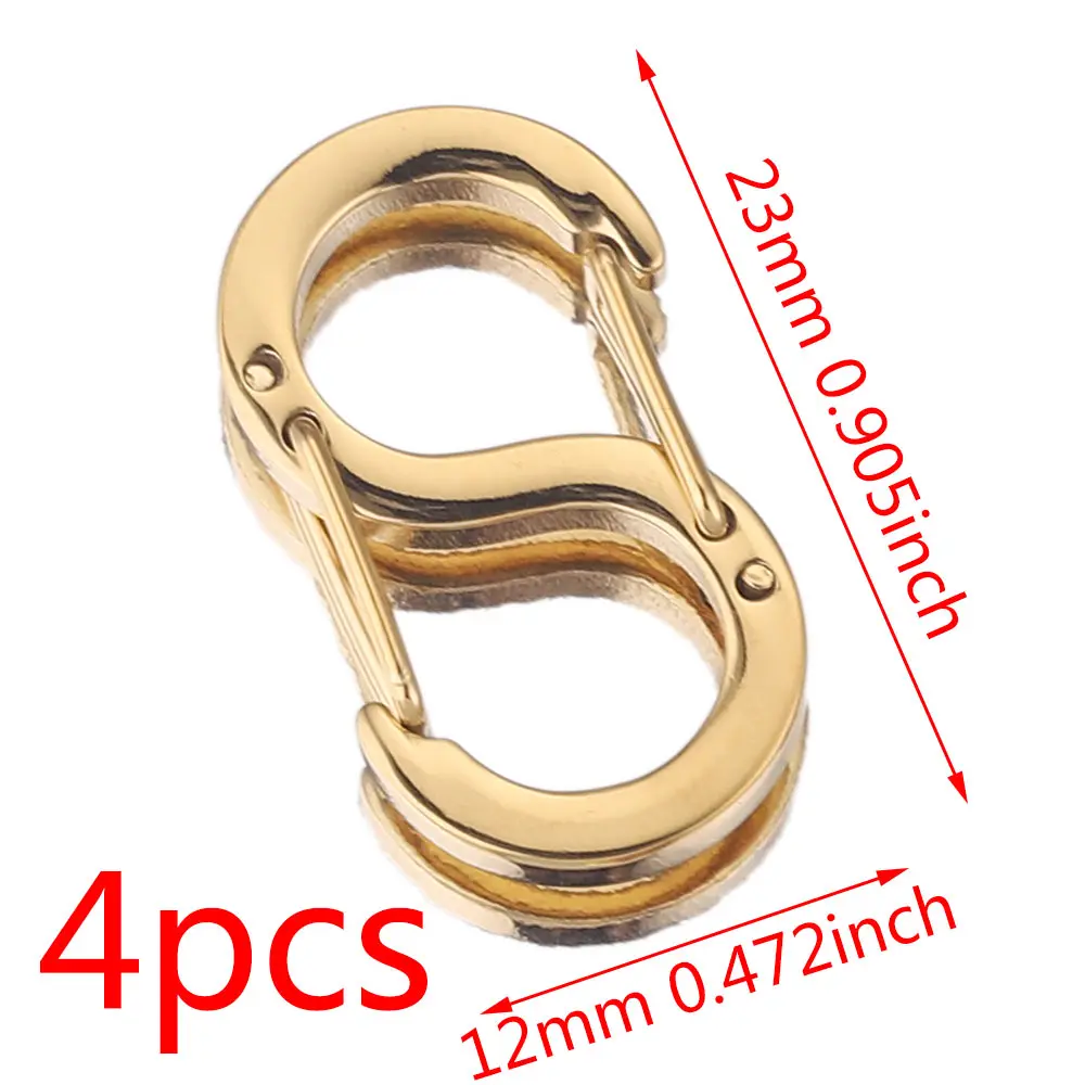 4pcs Stainless Steel Chic Letter S Buckle Spring Lobster Clasps Hooks  Connectors Necklace for DIY Jewelry Making Supplies - AliExpress