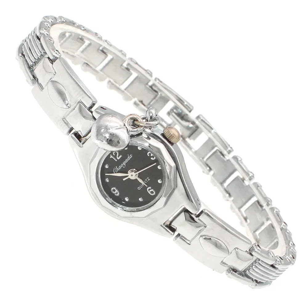 ساعة فاخرة مرصعة بأحجار الراين للنساء ، ساعة يد كو...