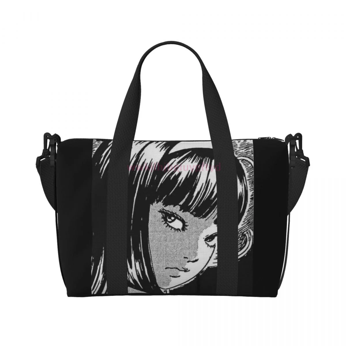 Cartoon Printing Spacious and durable men's and women's cartoon printed nylon large capacity sports fitness bag