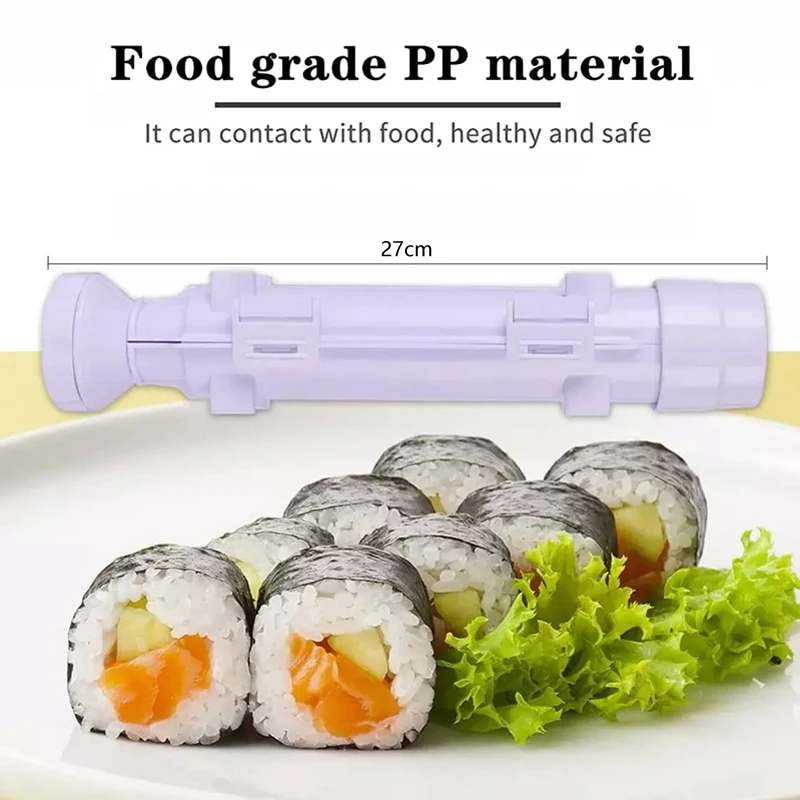 URED Professional Super Space Sushi Bazooka ，Upgrade Sushi Roller Mold Food  Grade Plastic， Sushi Maker Rice Vegetable Meat Diy Sushi Making Kit