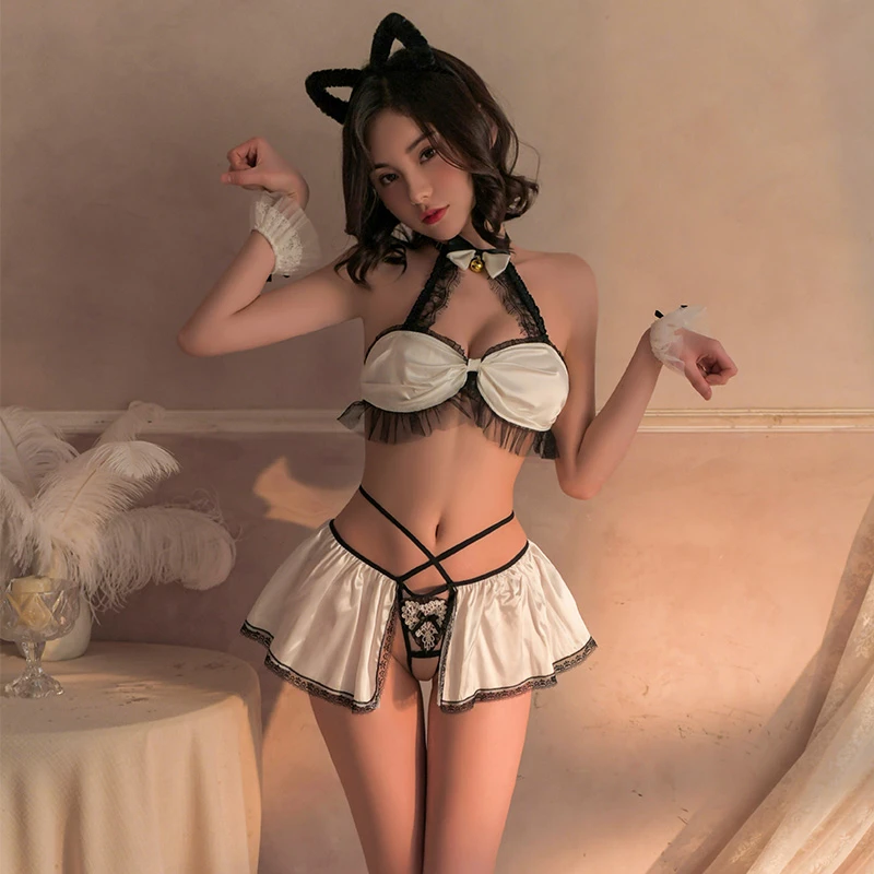 Anime Maid Schoolgirl Porn - Japanese Schoolgirl Uniform Maid Outfit Cosplay Bra Panty Skirt Leg Ring  Erotic Womens Anime Maid Costume Sexy Lingerie Lolita| | - AliExpress