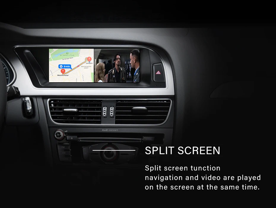 NEW UI Snapdragon665 8.8inch Android13 Wireless Carplay AUTO For AUDI A4 S4 B8 C
