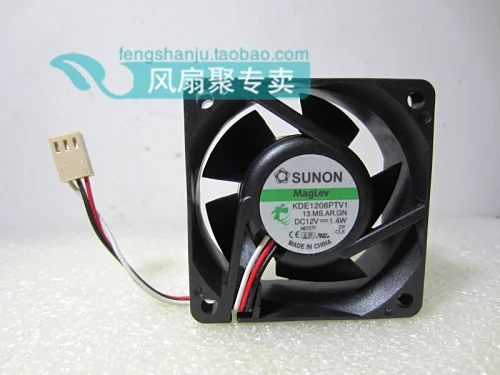 Бесплатная доставка, новый SUNON 6cm6025 KDE1206PTV1 12 в 1,4 вт, переключатель, яркий сигнал
