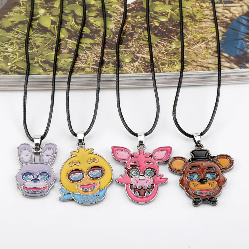 FNAF Necklace Kawaii Game Five Night At Freddy Toys Foxy Bonnie Bear Ribbit  Fashion Jewelry Choker Chains Decoration Kids Gifts - AliExpress