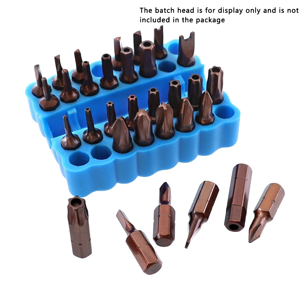 32 Holes Hex Shank Screwdriver Bit Holder Multi-functional Storage Drill Bit Organizer For Storing Screwdriver Bits Home Tool tool storage box parts storage box plastic tool box storage organizer box parts organizer screwdriver storage box