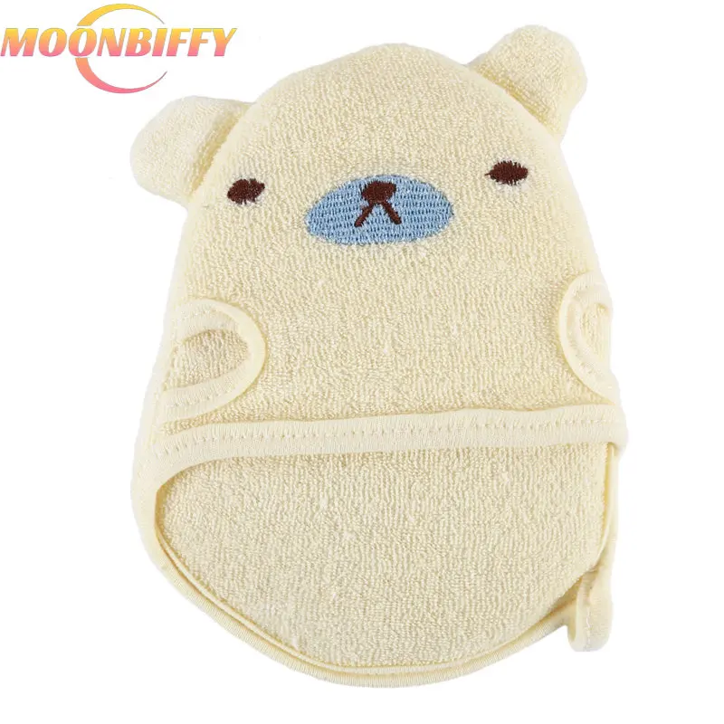 Soft Children Bath Towels Brushes Baby Animal Cartoon Shape Bath Gloves Towel for Children's Clean Wash Massage Shower