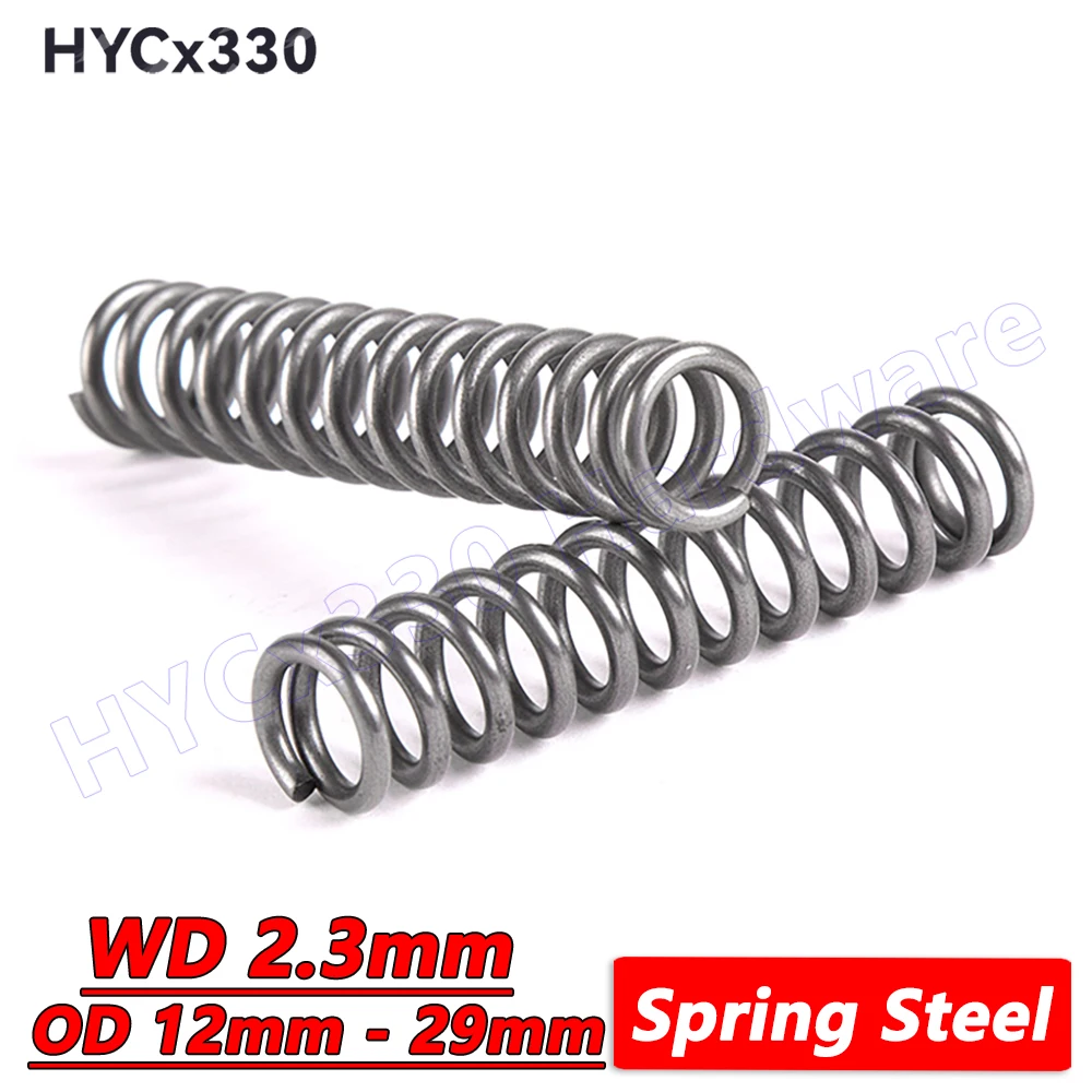 Lot De 10 Ressorts De Compression - Acier - Diam. 13mm, Fil 1.2mm, Longueur 30mm - Uxcell