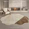 Retro Irregular Living Room Large Area Carpet Geometric Pattern Bedroom Carpet Brown Home Rug Creative Design Minimalist Rugs IG 2