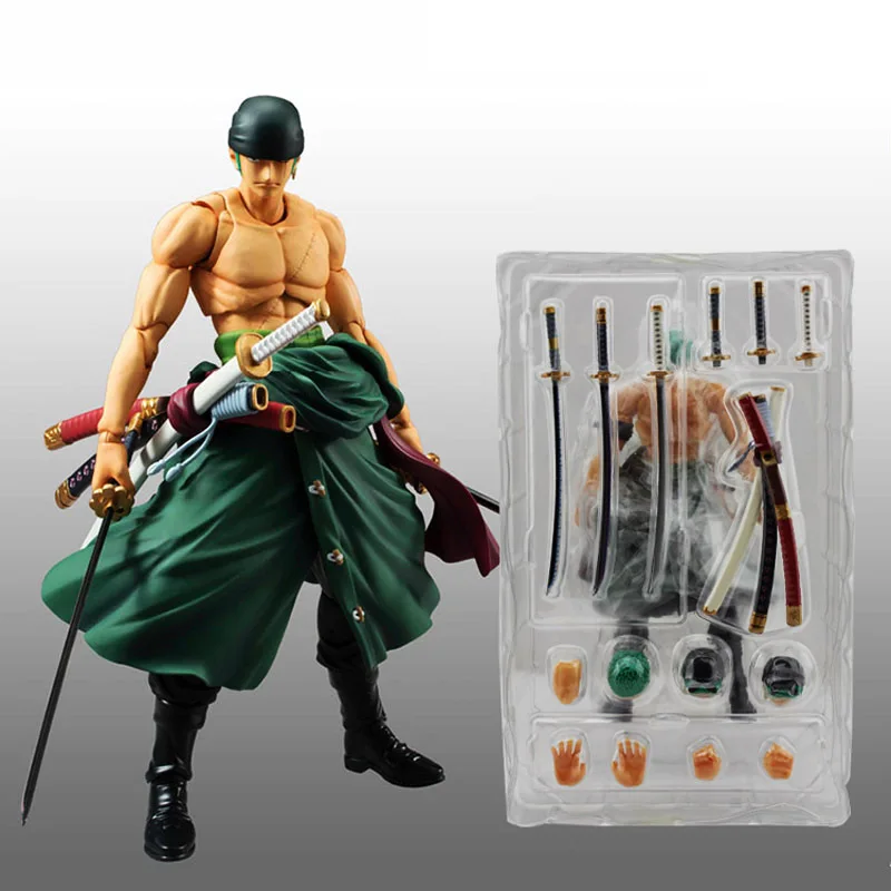Anime Joints Movable Roronoa Zoro Action Figure Heroes DIY Assemble Anime Joints Movable Roronoa Zoro Action Figure Heroes DIY Assemble