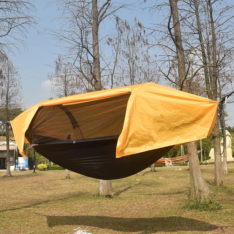 Traveler mosquito net hammock outdoor camping waterproof hammock hiking camping integrated tent 2
