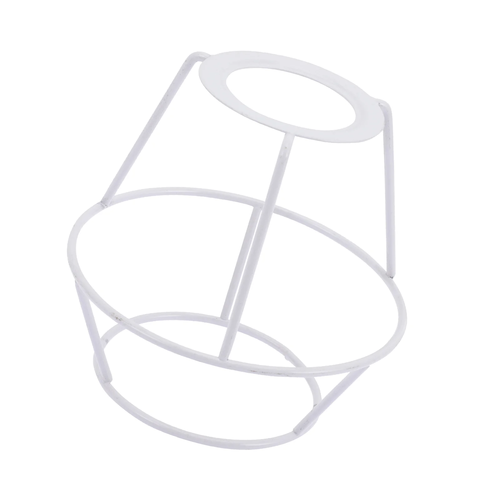 

Light Bulb Stand Metal Ring Support Lampshade for Chandelier Frame DIY Holder White