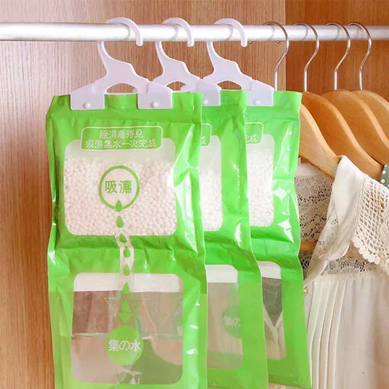 Description Picture 3 of item5/3/1PCS Moisture Absorber Hanging Bag Home Bedroom Wardrobe Anti Damp Mildew Drying Bag Home Closet Dehumidifier Humidity Packs