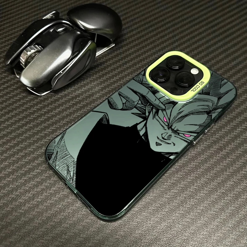 thumbnail image 1 of Saiyan Anime Dragon Balls para Apple iPhone 15, 14, 13, 12, 11, XS, XR, X Pro Max Plus, funda trasera plateada colorida para teléfono, 1 of 5