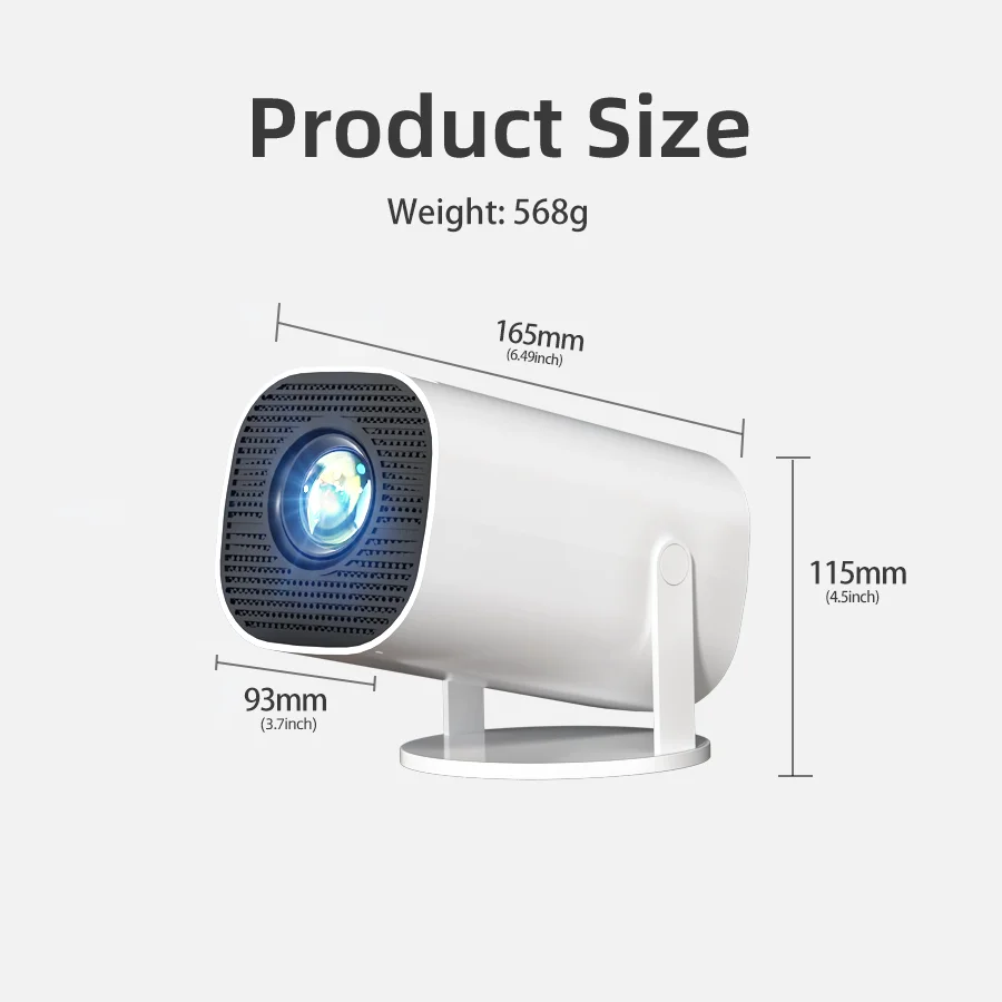 5G portable new home projector support 1080P immersive home theater suitable for home/outdoor/office compatible USB/HDMI/AV portable projector