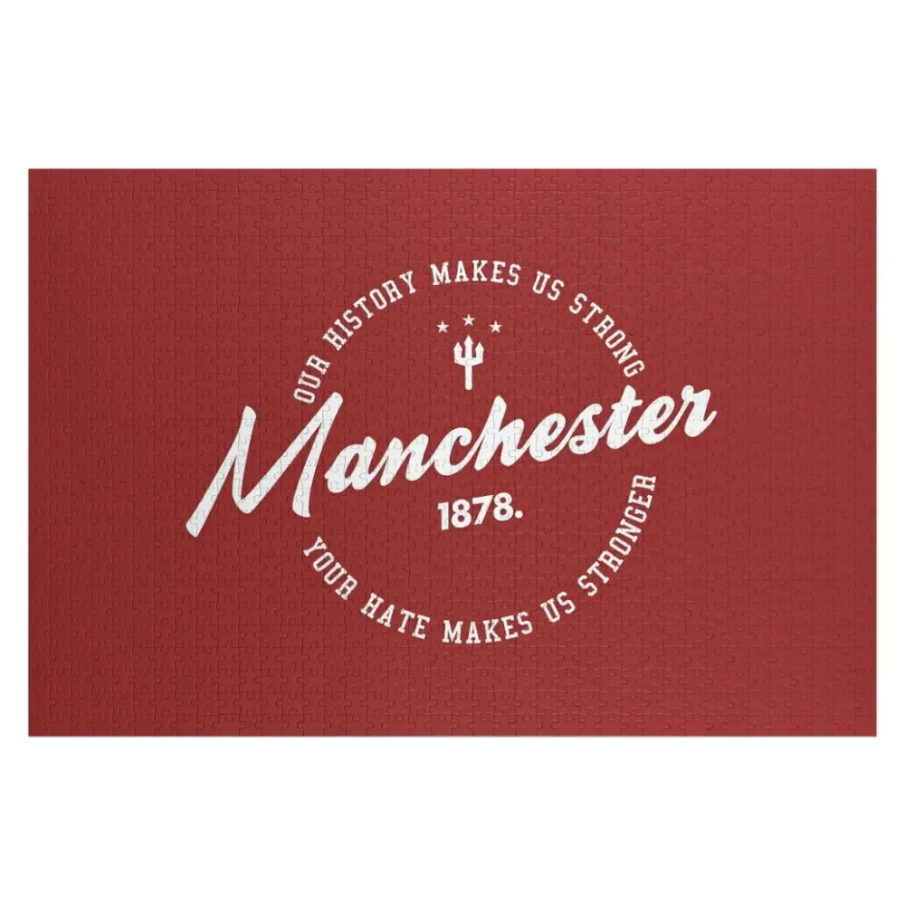 

Mancester United Quotes Jigsaw Puzzle Photo Custom Personalized Gift Personalized Name Woodens For Adults Puzzle