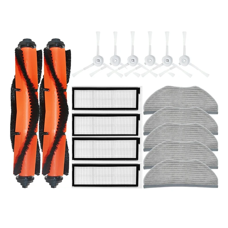 

For 360 S9 S6 Pro X90 X95 Robotic Vacuum Cleaner HEPA Filter Roll Main Brush Side Brush Mop Cloth Rag Spare Replacement Parts