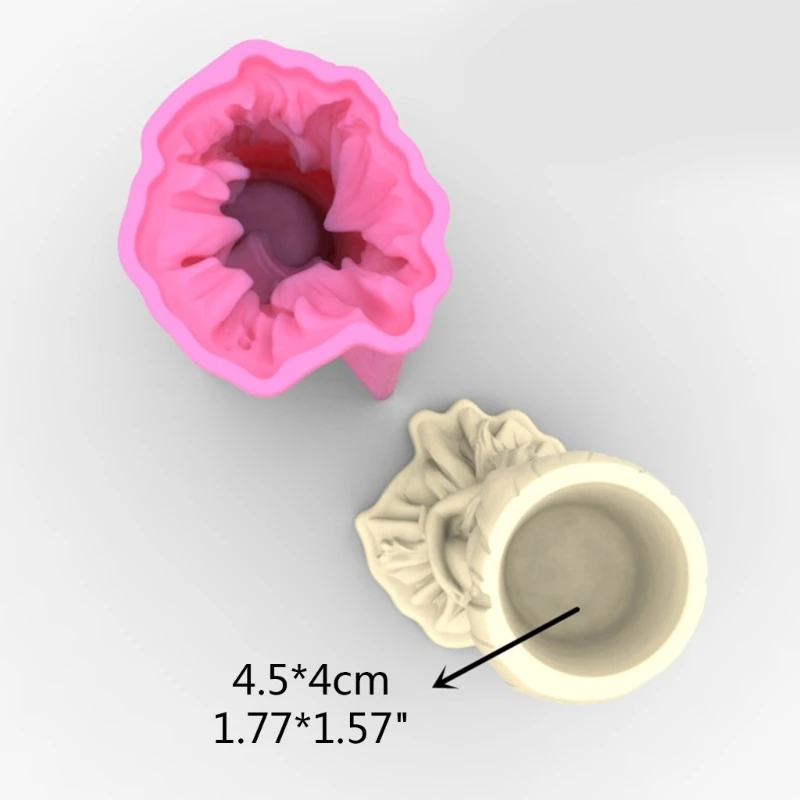 Girl and Concrete Silicone Mold Succulent Flowerpot Cement Plaster Molds