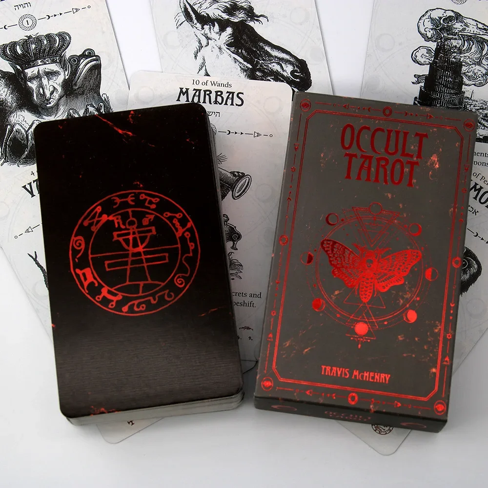 Occult Tarot Cards Set A 78 Deck Oracle Card Family Party Playing Cards Board Solomonic Ancient Magickal Grimoires