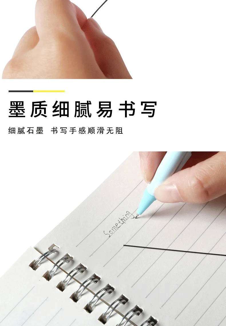 M&G 4 Stück HB 0,5 mm/0,7 mm Druckbleistiftminen, automatischer Bleistiftminenkern, Zeichen- und Skizzenwerkzeug, Schreibwaren, Schul- und Bürobedarf – Detail 5