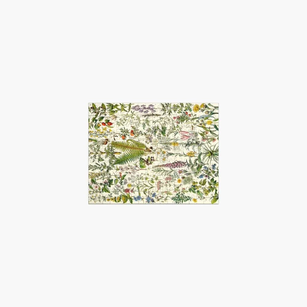 Adolphe Millot Medicinal Plants Vintage Scientific Illustration Larousse French Language Encyclopedia Jigsaw Puzzle модицина encyclopedia pathologica