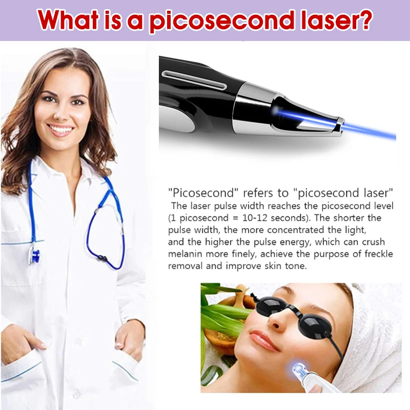 Creion laser cu picosecunde, îndepărtarea acneei, nevus, pete negre, pigment pentru tatuaje, hine_voghion.com