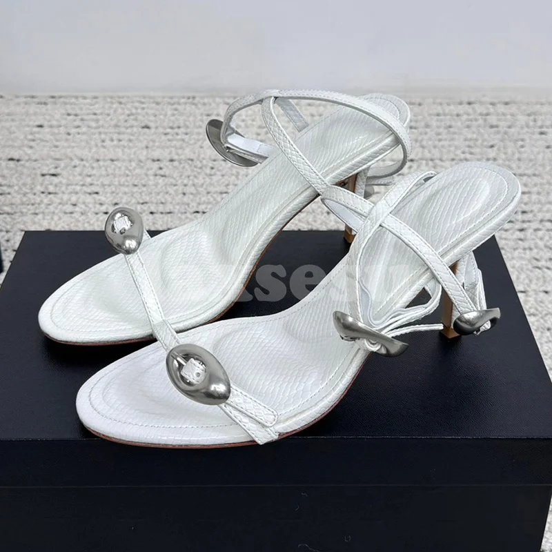 

Summer New Style Female Sandals Round Toe Genuine Leather Material Cross Belt Design Sandals Elegant Concise Ladies Shoes
